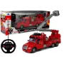 LEAN TOYS Fire Truck with Ladder R/C Remote Control 1:14 Scale 2.4GHz Water Spray Lights Sounds