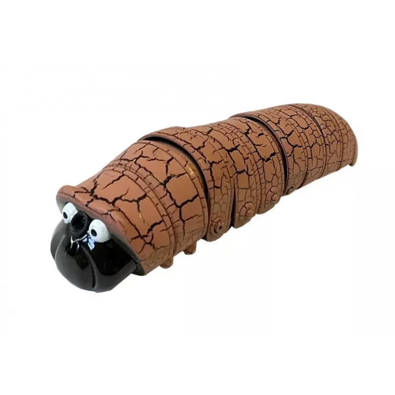 LEAN TOYS Infrared Caterpillar Avoids Obstacles Brown