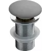 DEANTE NHC_S12A Automatic Pop-Up Waste Plug for Granite Sinks, 3 1/2 inch Drain, Push-Button, Granite Composite, Black