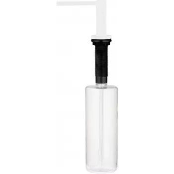 DEANTE Dishwashing Liquid Dispenser with Sponge Holder, 350 ml, Black