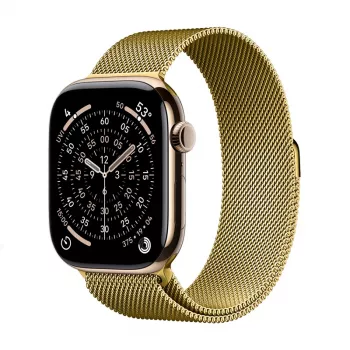 Crong Milano Steel Stainless Steel Band for Apple Watch 38/40/41/42 mm Gold