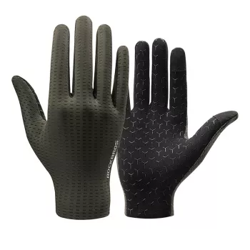 Rockbros Breathable Full-Finger Cycling Gloves Size M Green