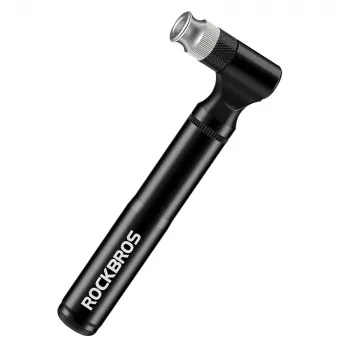 ROCKBROS JG-PB-11 Bicycle Repair Kit with 120 PSI Mini Pump, 16-in-1 Multitool, Glueless Patches, Tire Levers, Storage Bag - Black