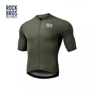 Rockbros ROAD TO SKY Men's Short Sleeve Cycling Jersey M Green