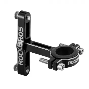ROCKBROS KS-416 Aluminum Adjustable Bottle Cage Adapter - Black