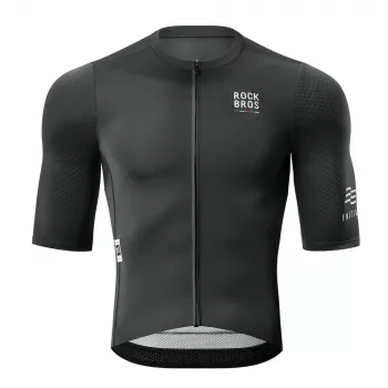 ROCKBROS ROAD TO SKY Men's Short Sleeve Cycling Jersey - Black, Size M