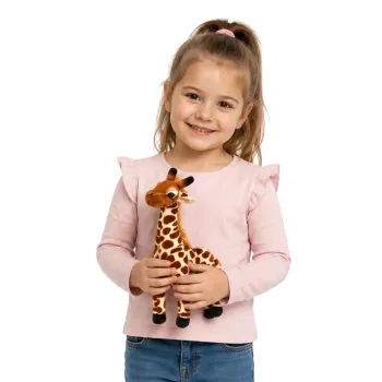 LEAN TOYS Plush Giraffe Soft Cuddly Toy 30 cm