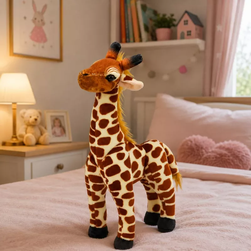 LEAN TOYS Plush Giraffe Soft Cuddly Toy 30 cm