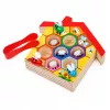 LEAN TOYS Wooden Beehive Dexterity Toy with Tweezers and 6 Bees - Educational Motor Skills Game for Ages 3+