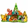 LEAN TOYS Magnetic Construction Blocks Wild Animals Jungle ZOO 27 pcs