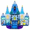 LEAN TOYS Magnetic Construction Blocks Ice Princess Castle Blue 47 pcs
