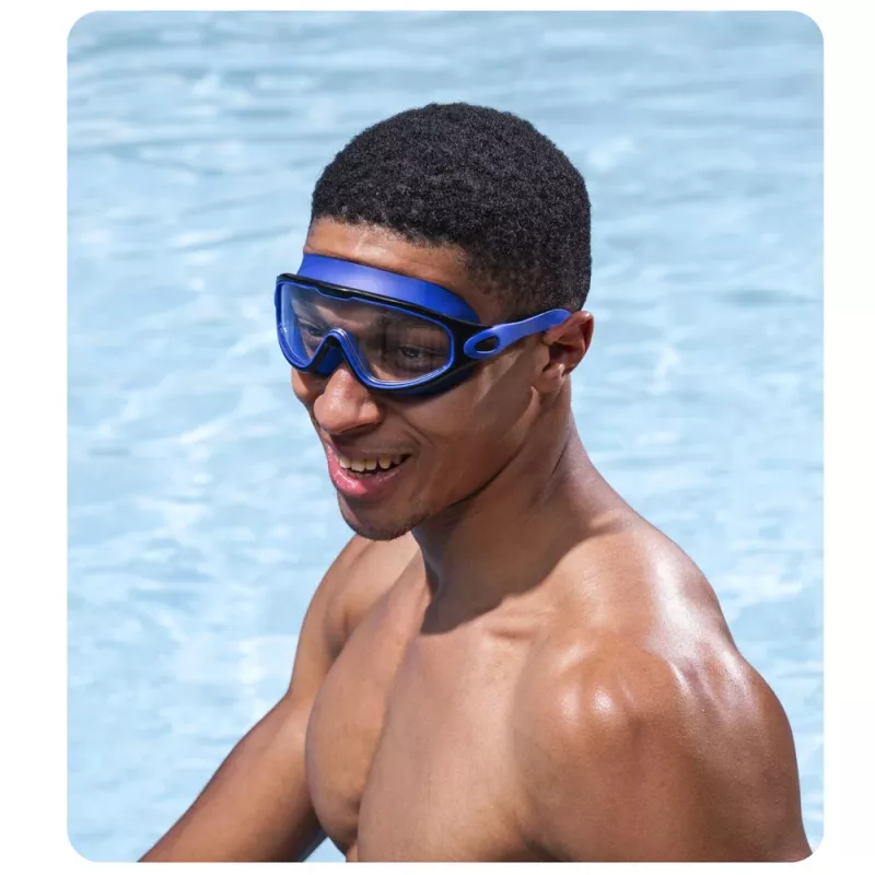 Bestway 32114 Adjustable Black and Blue Swimming Goggles