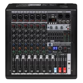 DNA Professional HLC 6 MK2 Analog Sound Mixer 6 Channels with 16 Digital Effects