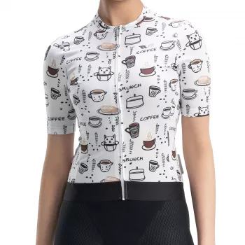 ROCKBROS women's short sleeve cycling jersey 15110005003, size S, white