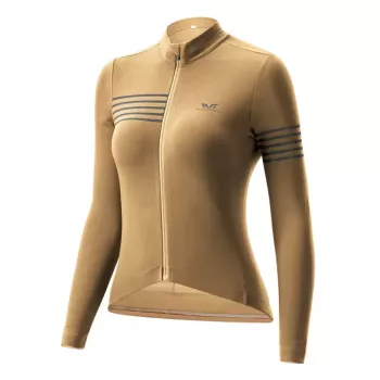ROCKBROS Women's Long Sleeve Thermal Cycling Jersey YPW065 Yellow Size M