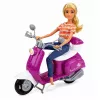LEAN TOYS Anlily Traveler Doll on Scooter with Glasses, Phone Holder and Accessories