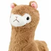 LEAN TOYS Plush Alpaca Llama Stuffed Animal Soft Fur Beige 38 cm