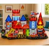 LEAN TOYS Magnetic Construction Blocks Fire Station 42 Pieces