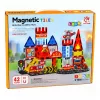 LEAN TOYS Magnetic Construction Blocks Fire Station 42 Pieces