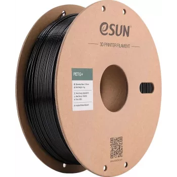 ESUN PETG+ 1.75mm Black 1kg Paper Roll Filament