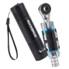 ROCKBROS TG-8601 Ratchet Bicycle Multitool with S2 Steel Bits, Cylindrical Aluminum Housing, Black