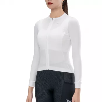 ROCKBROS Women's Long Sleeve Cycling Jersey TVI White S