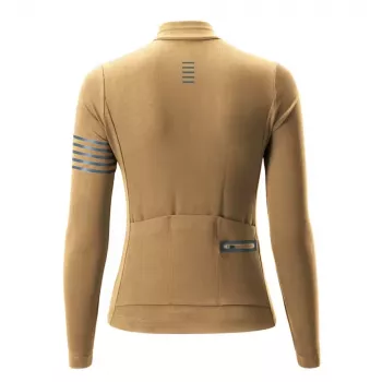 ROCKBROS Women's Long Sleeve Thermal Cycling Jersey YPW065 TVI Autumn/Winter Yellow Size S