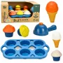 LEAN TOYS Eco-Friendly Wooden Ice Cream Maker Set for Kids, 26 pcs