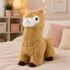 LEAN TOYS Plush Alpaca Llama Plush Toy Cuddly Toy Soft Fur Cream 38 cm
