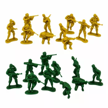 LEAN TOYS Military Set Soldiers Vehicles Military Base Tower Figures 46 pcs