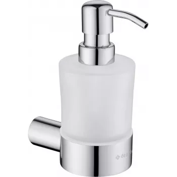 DEANTE ADR_0421 Wall-Mounted Manual Soap Dispenser for Tork S1 Liquid Soap System, 1000 ml, White ABS Plastic