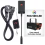 LIGHT4ME FOG 500 LED Smoke Generator, 500 W, RGB LED, 0.5 L Tank, Wired Remote