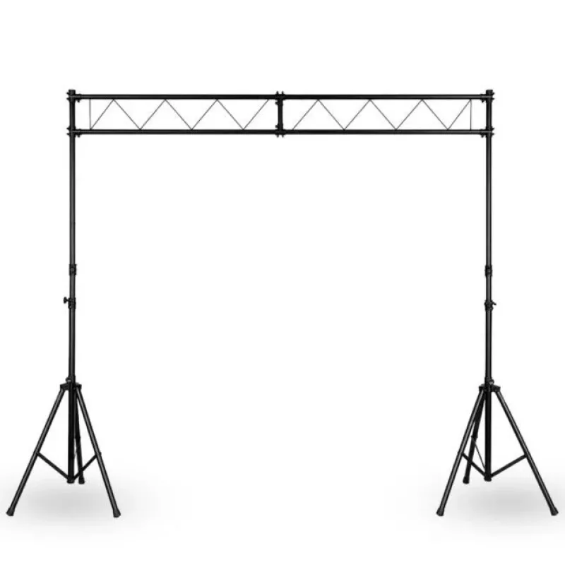 STAND4ME LTS 1 Lighting Truss System DJ Gate with Tripod Stands, 3m Width, 60kg Load, Black