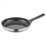Fiskars Essential Frying Pan 28 cm – Aluminium Non-Stick with Thermo-Spot, Bakelite Handle, All Hobs except Induction