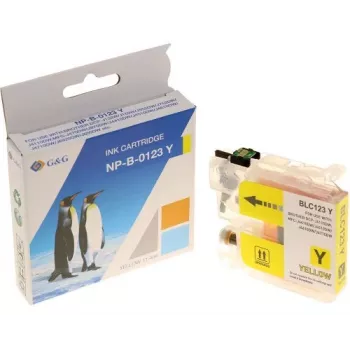G&G Compatible Ink Cartridge for Brother LC-123Y Yellow
