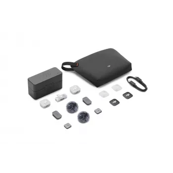 DJI Mic Mini 2 Wireless Microphone System (2 TX + 1 Mobile RX + Charging Case), White