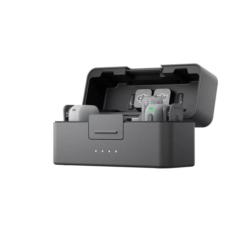 DJI Mic Mini 2 Wireless Microphone System (2 TX + 1 Mobile RX + Charging Case), White