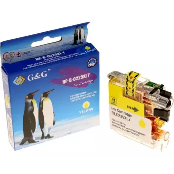 G&G Compatible Ink Cartridge for Brother LC-225XLY Yellow
