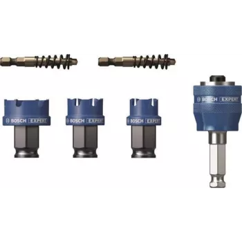 Bosch Progressor for Wood and Metal 7-Piece Holesaw Set with Power Change Plus Adapter and HSS-G Pilot Drill Bit (22-64 mm)