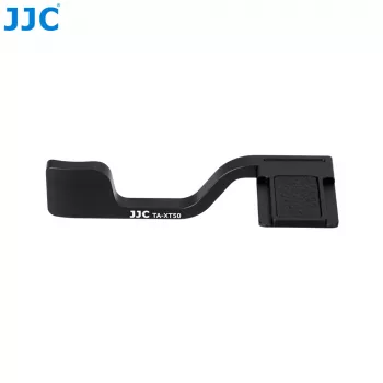 JJC TA-XT50 Thumbs Up Grip for Fujifilm X-T50 – Aluminum Alloy Hot Shoe Mount, Black