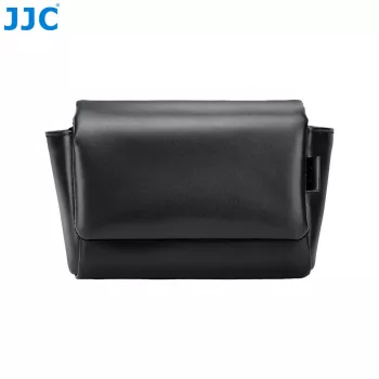JJC CL-M Black PU Leather Camera Case for Fujifilm X100VI, X100V, X-E5 and Canon V1