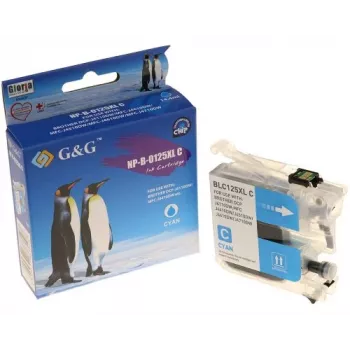 G&G NP-B-0125XLC Cyan Compatible Ink Cartridge for Brother LC-125XLC