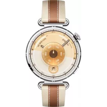 Huawei Watch GT 6 41mm Silver Brown Leather Strap Smartwatch