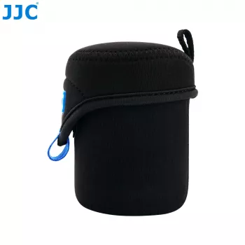 JJC SB6587 Deluxe Neoprene Lens Pouch for Compact Lenses (65x78 mm, Black)
