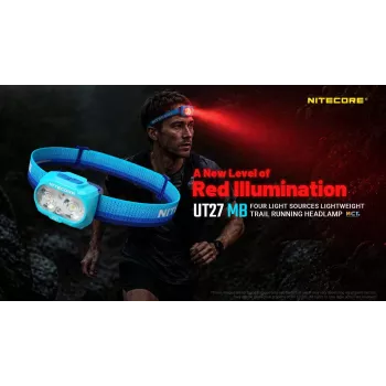 Nitecore UT27 MB 800 Lumen Dual Beam Headlamp with Red Light