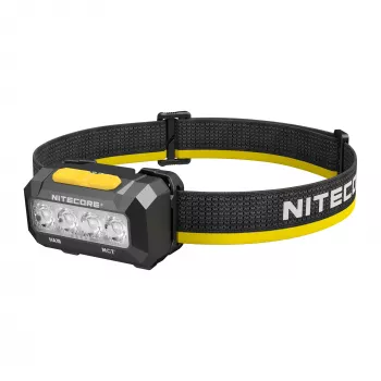 Nitecore HA19 600 Lumen White & Red LED Headlamp with IPX7 Waterproof Rating, 100m Beam Distance, Dual Button Interface, Reflective Headband, 3x AAA Powered
