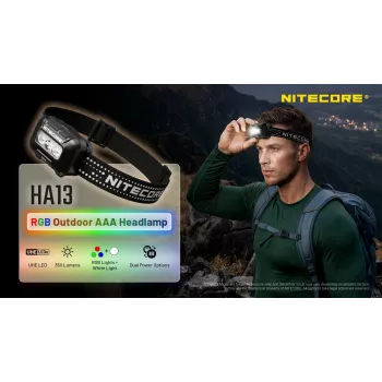 NITECORE HA13 (2026) RGB Headlamp 350lm