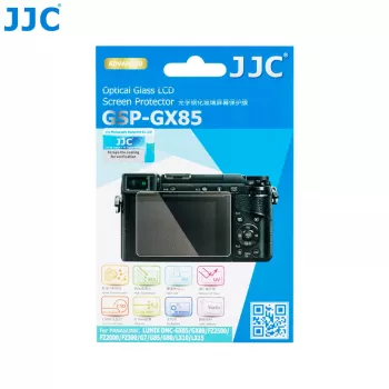 JJC Tempered Glass Screen Protector for Panasonic Lumix GX80 GX85 FZ2000 FZ2500 G7 FZ300 G80 G85 LX10 LX15 – 9H Hardness, 0.3mm, 3.0 inch LCD