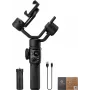 Zhiyun Smooth 5S AI Smartphone Gimbal with Magnetic Fill Light, 3-Axis Stabilizer, 300g Payload, Black