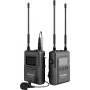 Saramonic UWMIC9S KIT1 UHF Wireless Lavalier Microphone System with 96 Channels, Auto-Scan, OLED Display and Headphone Monitoring